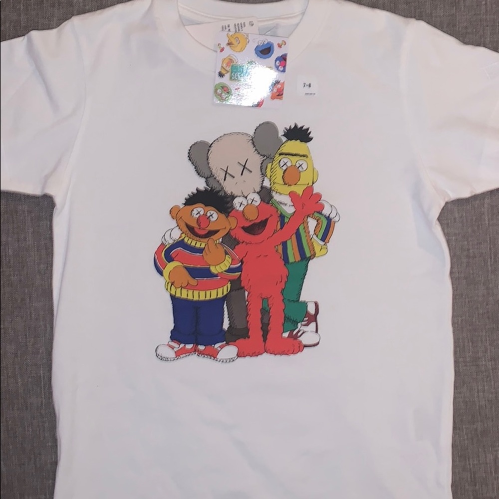 Kaws x Sesame Street Kids shirt